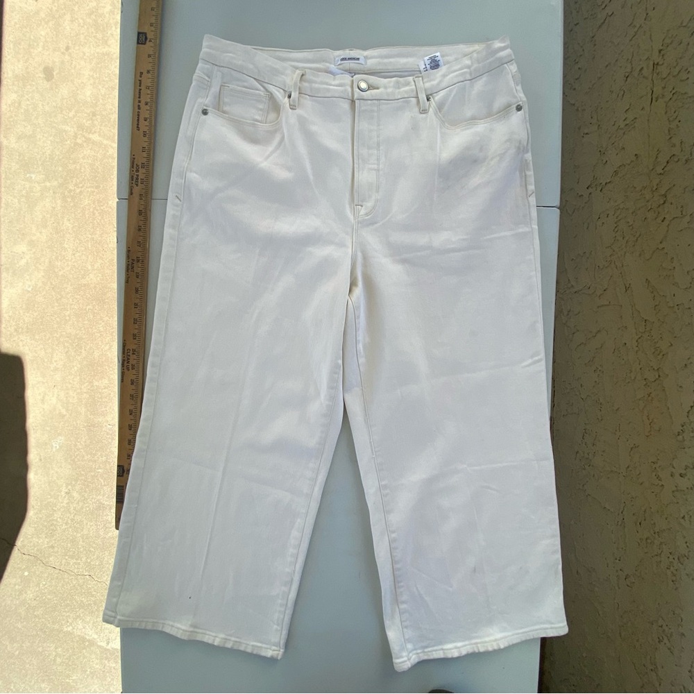 NWOT Good American Good Waist Palazzo size 18 34